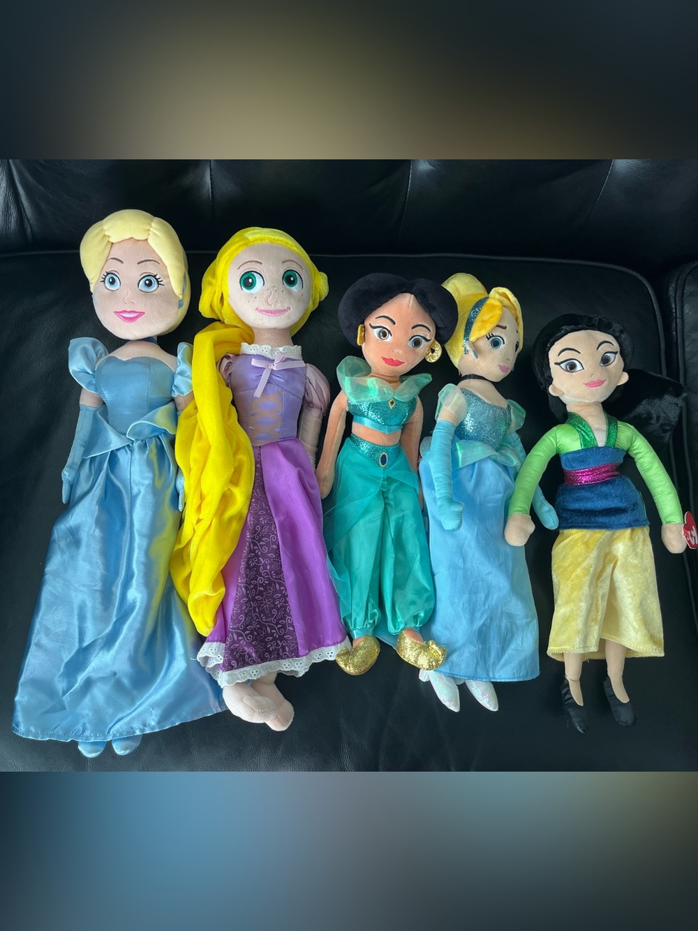 Disney Princess Plush Doll Collection set- Cinderella, Rapunzel, Mulan, Jasmine